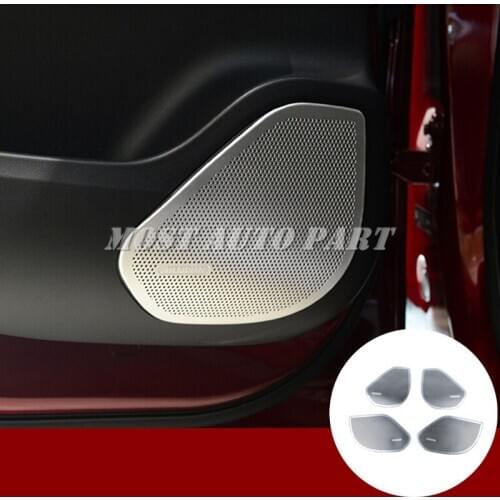 Interior Car Door Speaker Frame Cover Trim 4pcs For Jaguar F-Pace X761 2016-2019 Car accesories interior Car decoration