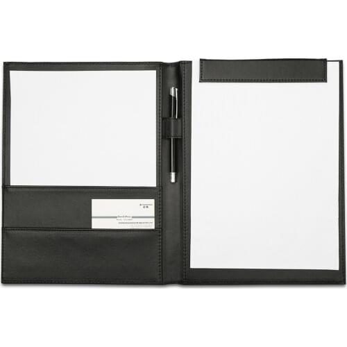 A4 PU Leather Planner Notebook Ring Binder File Folder Portfolio Office School Folder for Documents A4 Paper Writing Board