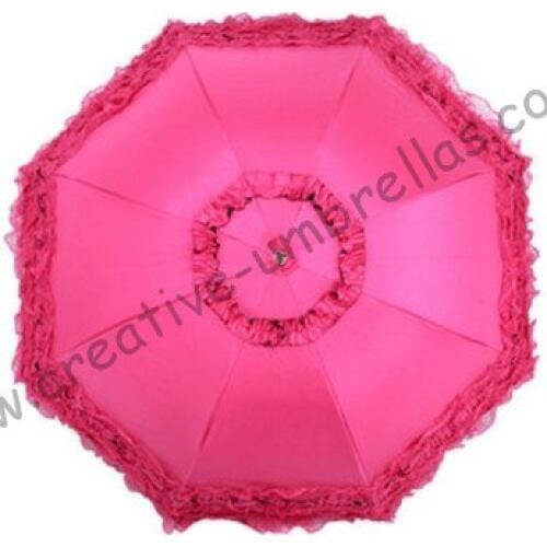 Free shipping,arched princess umbrellas,8k ribs,three fold black umbrellas,windproof,border lacing,pocket umbrellas,UV protect