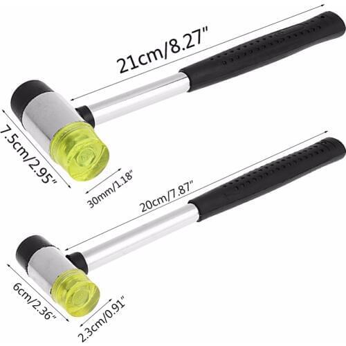 Double Face Soft Touch Hammer Rubber Hammer Leather DIY Tool