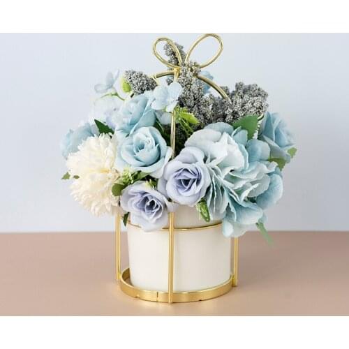 Fake Flower Living Room Decoration Green Plant Small Bonsai Flowers Decoration Tea Table Dried Flower Floriculture Decoration