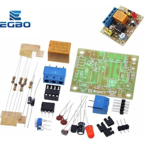 LM393 DIY Light Operated Switch Kit Light Control Switch Photosensitive DIY Electronic Trigger Output Mode Module Funny DIY Kit