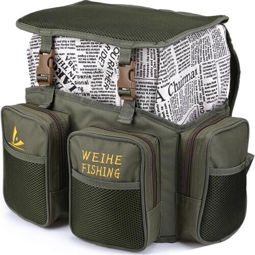 Multifunctional Fishing Bags Nylon Bait Box Storage Waterproof Package Lure Pack Carp Fish Tackle Pesca Backpack