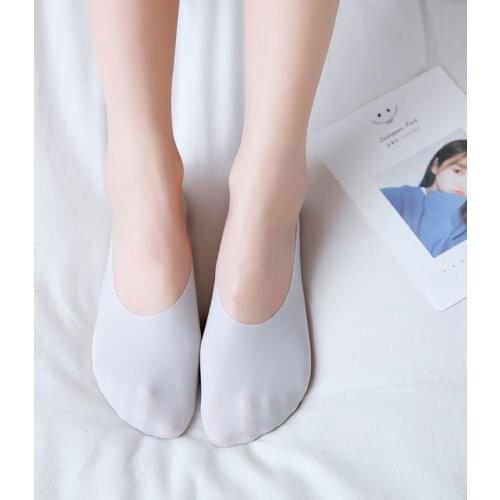 Summer Seamless Women Socks Ice Silk Non-slip Silicone Invisible No Show Socks High Quality Low Cut Ankle Sock Slippers Boat Sox
