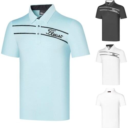 New Golf Cothing Mens Short-sleeved Outdoor Sports Polo Shirt Quick-drying Breathable Golf Wear Top