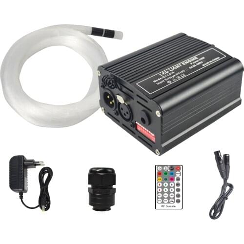 Fiber optic star ceiling kit car roof use rgbw RF control and DMX512 led fiber optic car light with 200/300pcs fiber cable