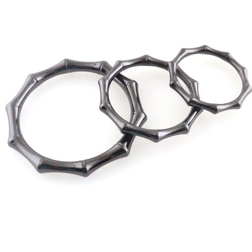 Gunmetal O Rings O Buckle Zinc Alloy Rings 32-50mm Belt Strap Buckle Webbing Bag handle Purse Leather Craft Hardware 6pcs