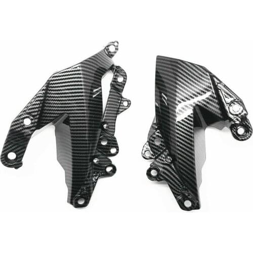Carbon Fiber Pattern Side Mid Engine Cover Fairing for KAWASAKI ZX-6R NINJA 2009-2012