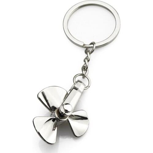 Rotatable propeller keychain creative car key chain key holder high quality portachiavi chaveiro llaveros hombre bag charm