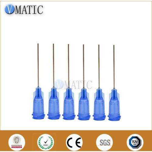 High Quality 100Pcs 1'' Length Glue Dispensing Needles 22G Syringe Dispense Needle Tip 1 Inch
