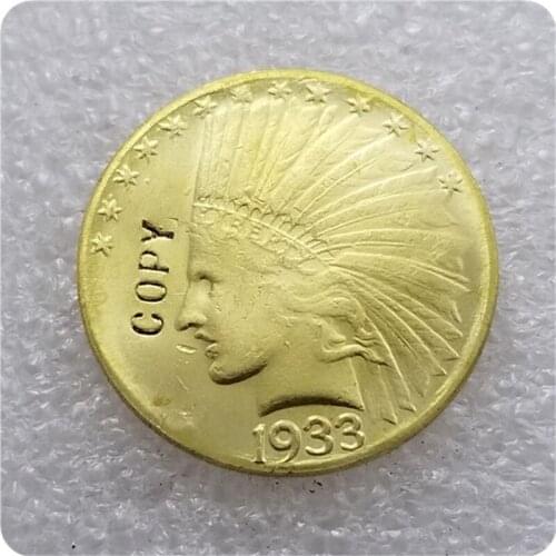 USA 1930,1933 $10 Indian Head Gold COPY COINS