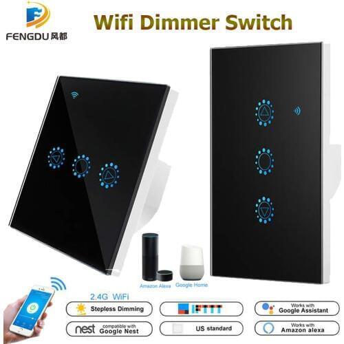 LED Dimmer 220V/110V Ewelink Wifi Dimmable Switch Smart Touch Light Switch Bulb Dimming Work With Amazon Alexa Google Assistant