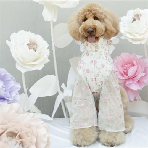 Pets Products Fashion Cute Floral Giant Poodle Clothes