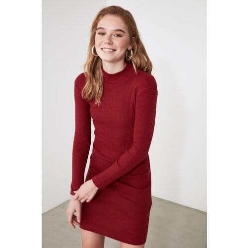 Trendyol Half Turtleneck Knitted Dress TWOAW21EL2244