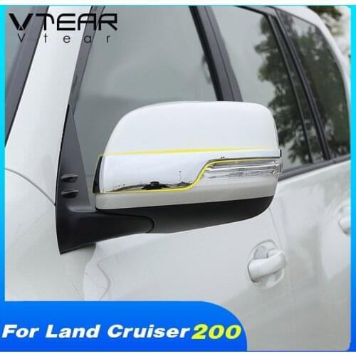 Vtear exterior rearview mirror trim accessories car Anti-scratch cover decoration styling parts For Toyota LAND CRUISER 200 2020