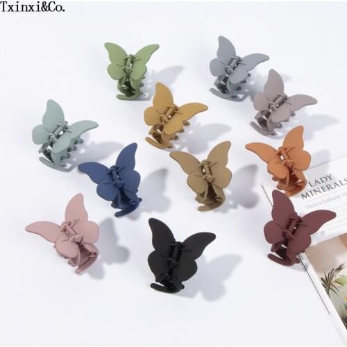 Butterfly Hair Clip Fairy Geometric Acrylic Acetate Hairpins Girls Women Hair Claws Transparent Clip Hair Accessories Barrettes