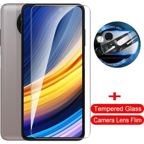2in1 Protective Glass for Xiaomi Poco X3 Pro NFC Screen Protector on Pocox3pro X3pro X 3pro 6.67'' Camera protection Film cover