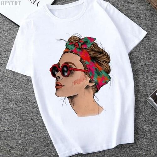 Plus Size Women Summer Vogue Printing Lady Casual T-shirt Tops Harajuku Streetwear Short Sleeve O-Neck Female T shirt clothing