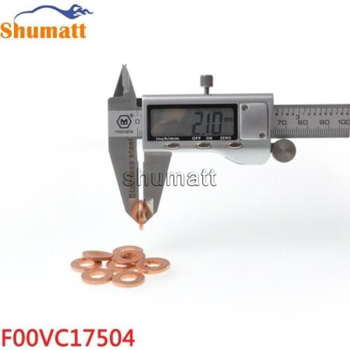 " 50PCS High Quality Fuel Injector Assy Washer Shims F00VC17504 For 0445110002 0445116038 Outer15.1mm inner7.7mm Thickness 2.1m