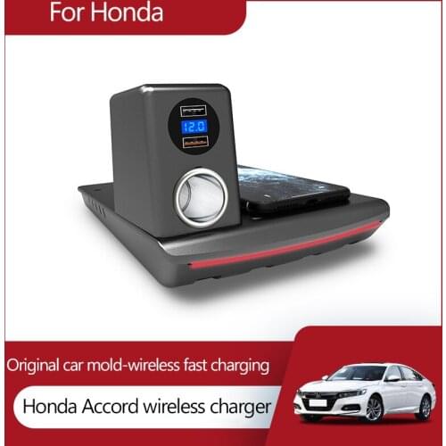 15W For Honda Tenth Generation Accord wireless charger accessories QI mobile phone fast charging central control modification