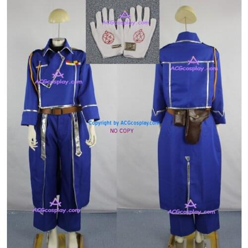 Fullmetal Alchemist Riza Hawkeye Cosplay Costume incl.collar pin and bags