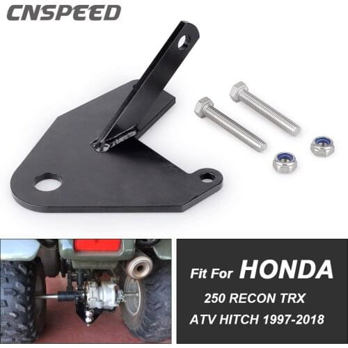 For Honda TRX250 Recon 1997-2014 Black Motorcycle Rear Trailer Hitch Receiver Ball Mount 3/4'' Compatible
