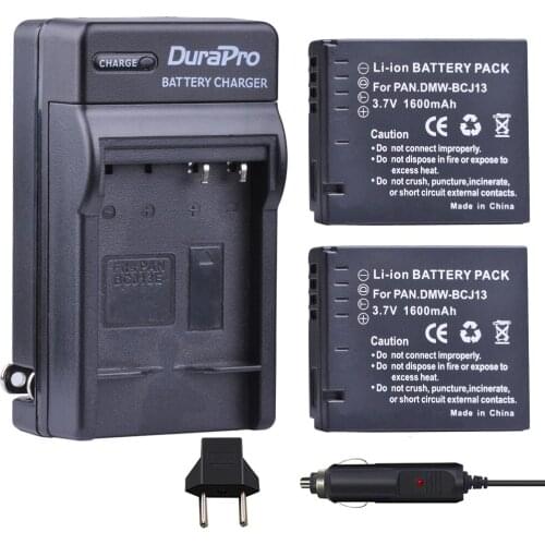 DMW-BCJ13 1600mAh BCJ13 Camera Battery +Single Charger for Panasonic Lumix DMC-LX5 LX5GK LX5K LX5W LX7 LX7GK LX7K Camera