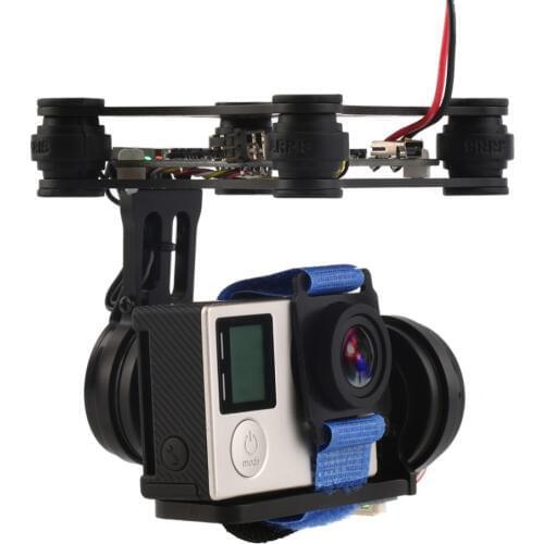 RTF 2 Axis Brushless Gimbal Camera with 2208 Motors BGC Controller Board Support SJ4000 Gopro 3 4 Camera For Rc Drone