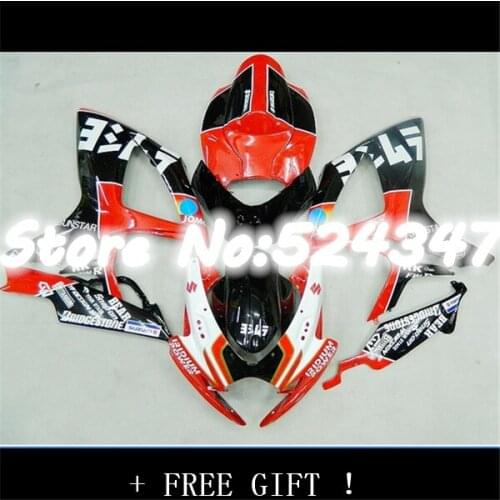 Fei-Orange Black full Fairing for A GSXR600 750 GSXR600 GSXR750 GSX-R600 750 K6 06 07 2006 2007 body kit