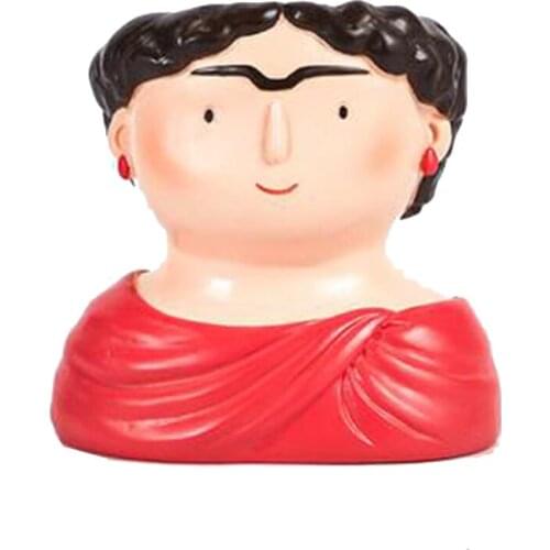 Succulent Plant Pots Resin Planter, Cactus Plant Pot,Mini Flower Pot, with Drain Hole Can be Used as Pen Holder