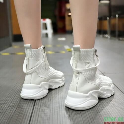 Socks shoes high to help sports shoes women 2020 spring and autumn new hip hop running shoes women walking shoes ZW-150