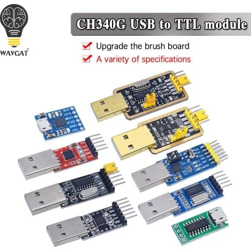 CH340 module USB to TTL CH340G upgrade download a small wire brush plate STC microcontroller board USB to serial instead PL2303