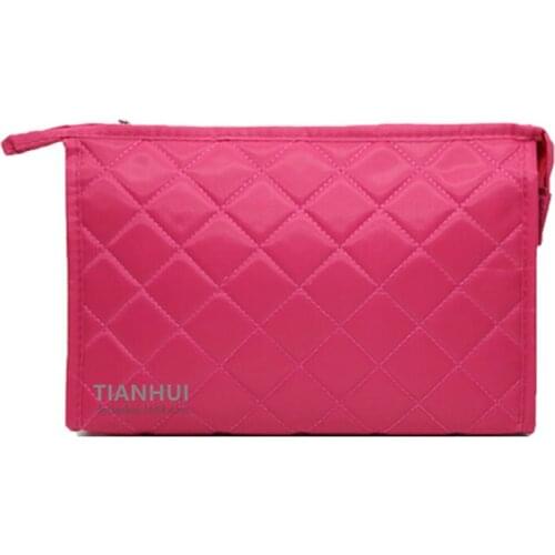 New Diamond lattice Large Waterproof Makeup bag Travel Cosmetic Bag Organizer Case Necessaries Make Up Wash Toiletry Bag