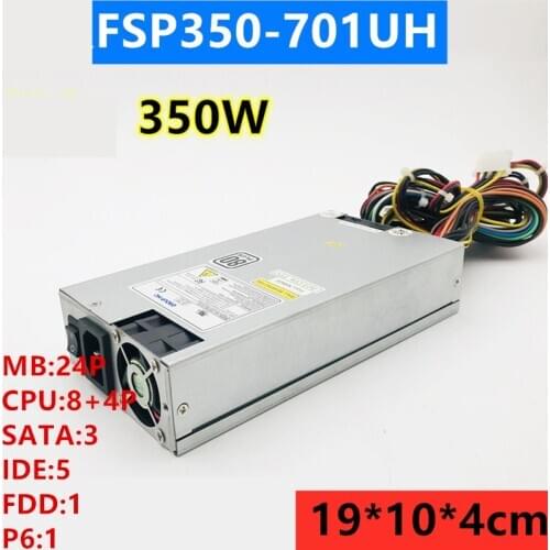 New Original PSU For FSP Standard 1U Rated 350W Peak 450W Power Supply FSP350-701UH