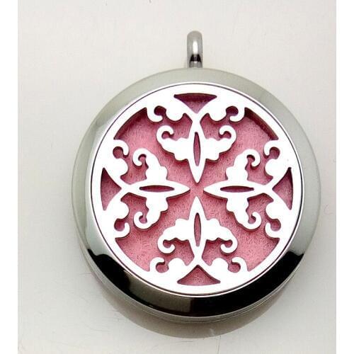 Stailess Steel women Photo Perfume Lockets Pendant Aroma Essential Oil Diffuser Necklace