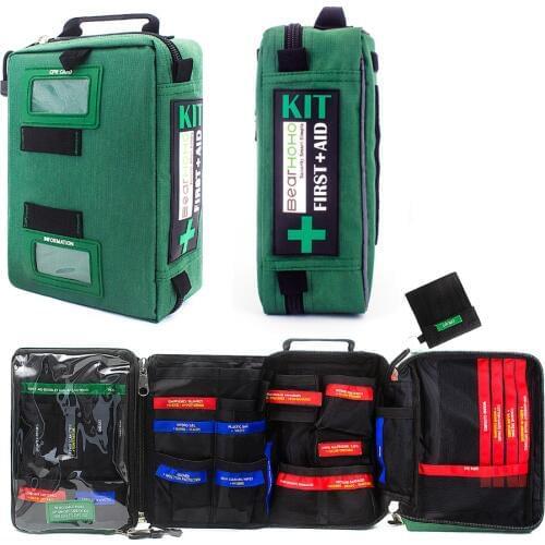 Empty First Aid Kit Bag Durable and Compact Medical Emergency Bag Survival Kit For Home Car School Workplace Hiking Camping