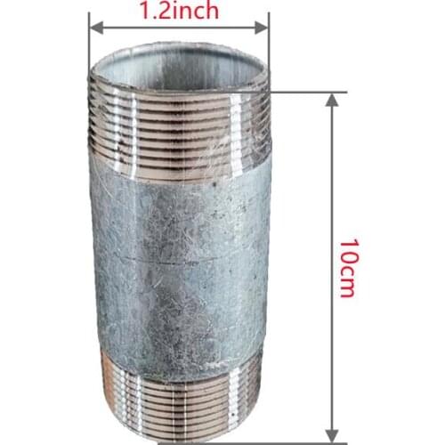 1.2inch/1.5inch/2inch /2.5inch 10CM double threaded connector used between blower and filter/silencer/relief valve