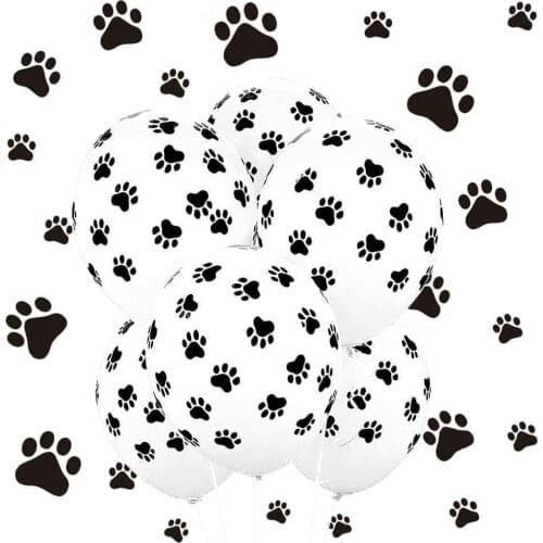 Print Latex Balloons,12'' Paw Party Balloons Paw Print Latex Balloons for Weddings, Birthdays, Party Decorations