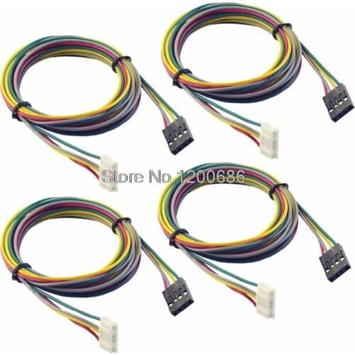 1M 24AWG 4pin PH2.0 Extension 4pin 2.54 DuPont Female black connector wire harness