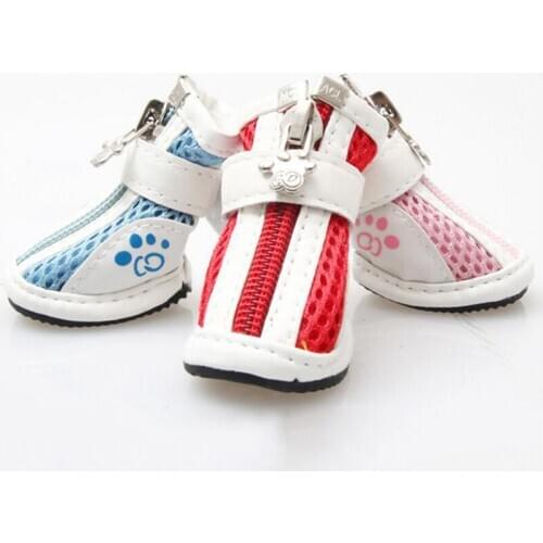 1 Pieces Hot Selling And The Most Popular Fashion Pet Dog Shoes Dog Grid Winter Shoes 5 Size And Two Color Supply