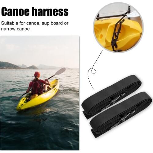 2pcs Kayak Boat Canoe Tie Down Strap Strong Ratchet Belt Luggage Bag Cargo Lashing Metal Buckle Tow Rope Tensioner Accessories
