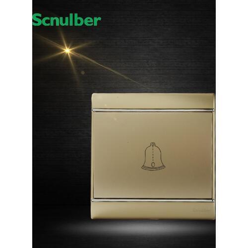 86mm reset champagne rocker home gate wall switch bell doorbell