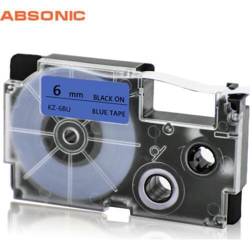 Absonic Printer Ribbon XR-6BU 6mm Compatible For Casio KL-120 KL-60 KL-100 KL-750 KL-780 KL-820 KL-7000 KL-7200 KL-8100 KL-P1000