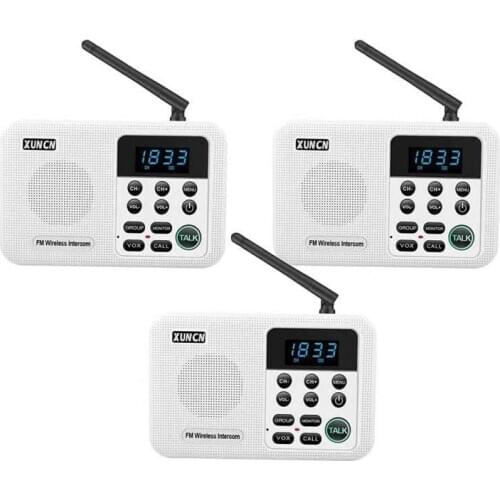 Wireless Intercoms System for Home Business Office 1 Mile Range 22 Channel 100 Digital Code Display Screen Intercom Communicatio