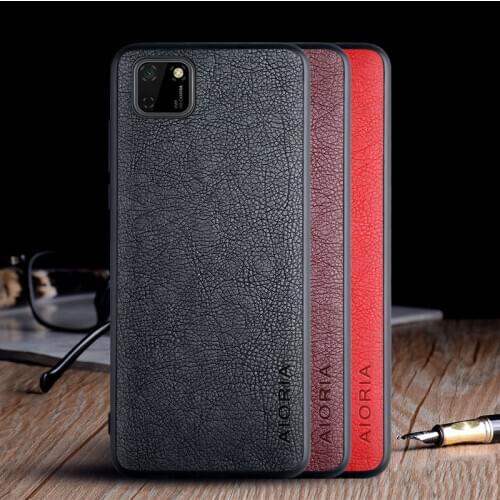 Case for Huawei Honor 9S 9C funda luxury Vintage Leather skin capa soft hard phone cover for honor 9s case coque
