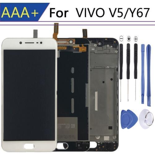 Pantalla For vivo v5 display in Mobile Phone LCDs wite Frame Digitizer Assembly Parts Y67 lcd Touch Screen reemplazo partesv