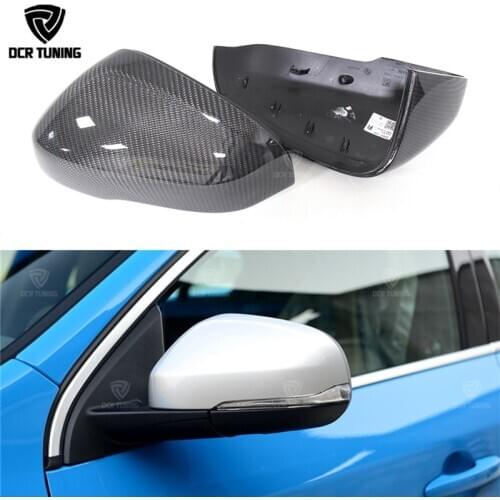 For Volvo V40 V60 S60 2012 2013 2014 2015 2016 2017 Carbon Mirror Cover Replacement Style Carbon Fiber Rear View Mirror cover