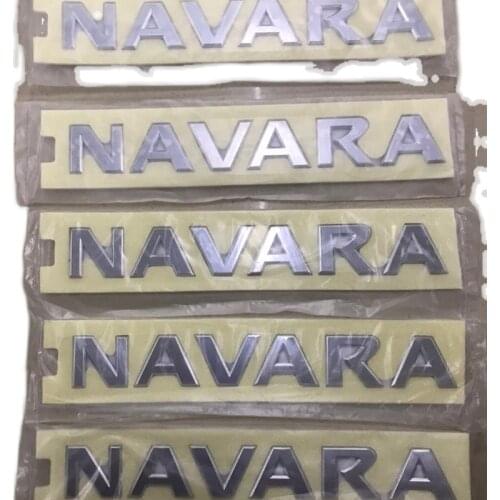 Navara Emblems Rear Back Logo For Nissan Frontier Navara D40 Logo Emblems Rear Tail Back Letters Nameplate Car Stickers 2005-On