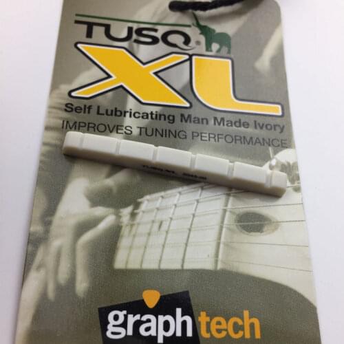 Graph tech TUSQ XL guitar flat nut white 43mm BQL-5043-00