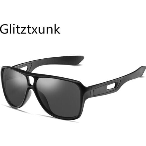 Glitztxunk Fashion Polarized Sunglasses Men Brand Designer Vintage Outdoor Driving Sun Glasses Male Goggles Shadow UV400 Oculos